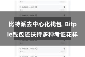 比特派去中心化钱包  Bitpie钱包还扶持多种考证花样