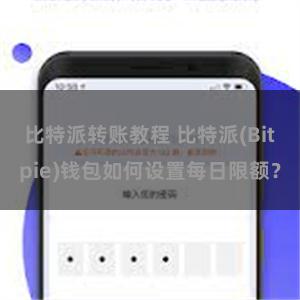 比特派转账教程 比特派(Bitpie)钱包如何设置每日限额？