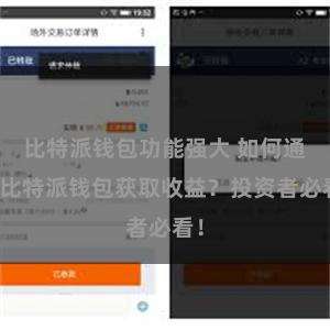 比特派钱包功能强大 如何通过比特派钱包获取收益？投资者必看！