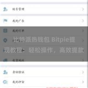 比特派热钱包 Bitpie提现教程：轻松操作，高效提款
